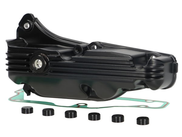 Ölwanne mit Schauglas - MOTO NOSTRA - Vespa GTS/GTV/HPE 300 ccm (Bj. 2019-2024) - schwarz-glänzend